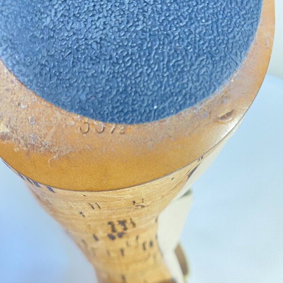 Chloe Cream Leather Renna Cork Sandals Size 39.5 - Picture 11 of 12